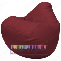 Бескаркасное кресло мешок Груша Г2.3-21 (бордовый)